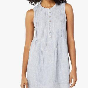 Faherty Blue Striped Isha Mini Dress; EUC; Size XL